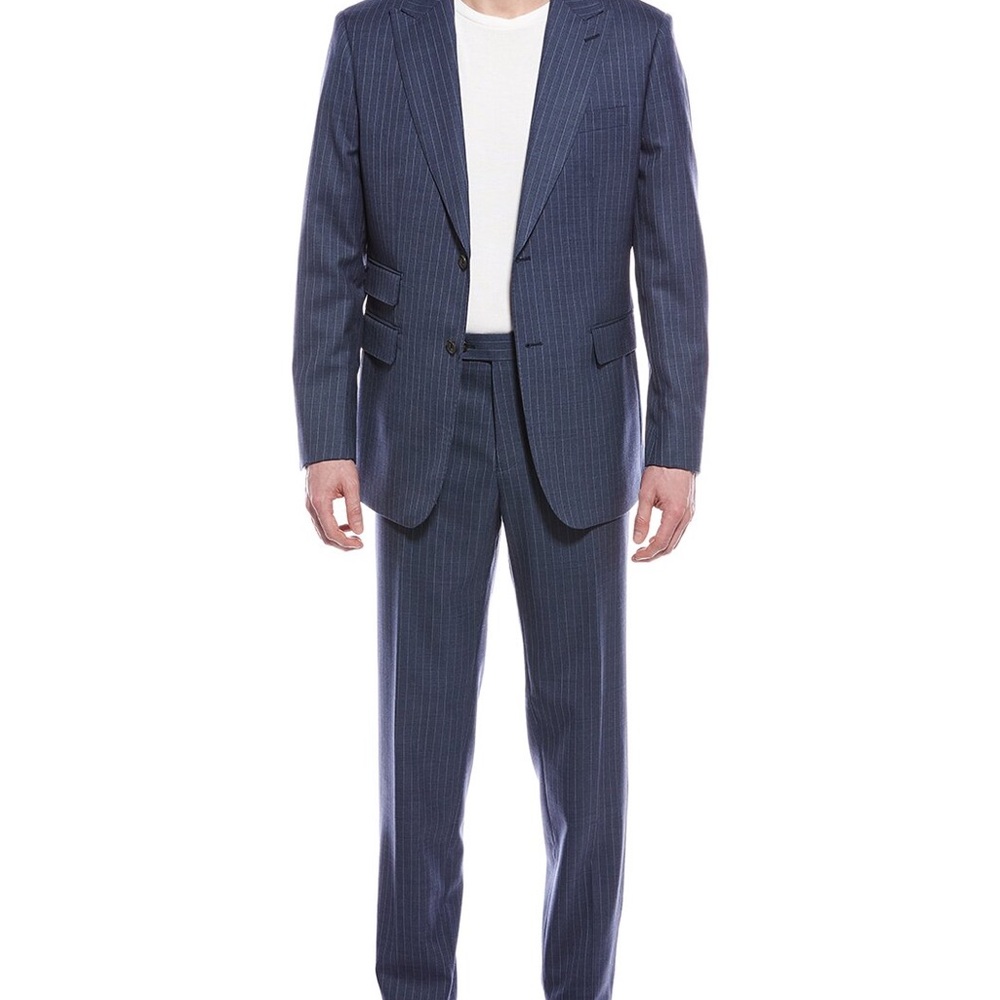 English Laundry Navy Pinstripe Suit